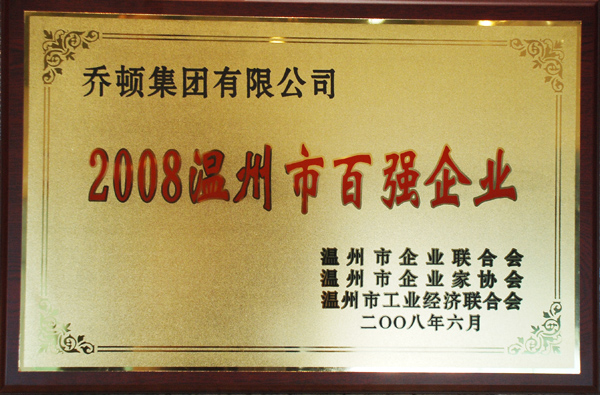 2008温州市百强企业